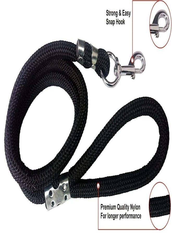 VIPCOLLECTION No Pull -Step In Soft Padded Dog Harness With Comfortable Rope Leash Comfortable For Walking Running Training 0.5 Inch(Extra Small,Black) - Image 5